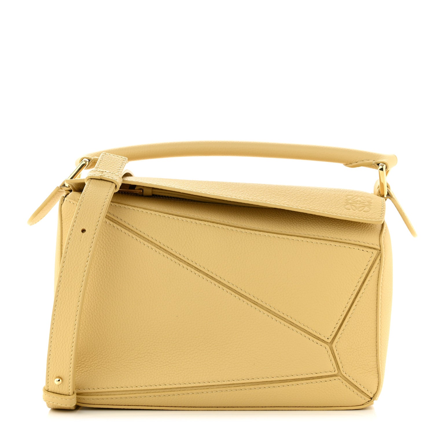 ショルダーバッグ RareOLD LOEWE Shoulder Bag Butter yellow Loewe - Small Puzzle Butter Leather Shoulder Bag