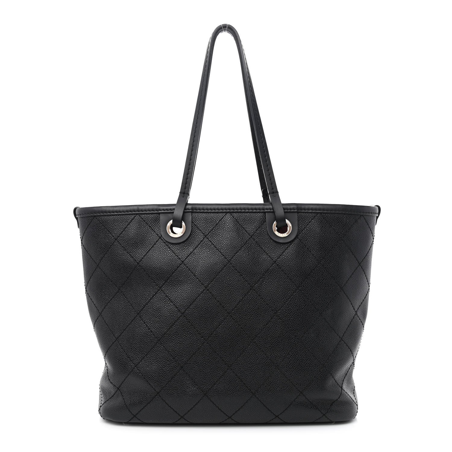 Chanel Grained Calfskin Shopping Fever Tote Black 3 of 14