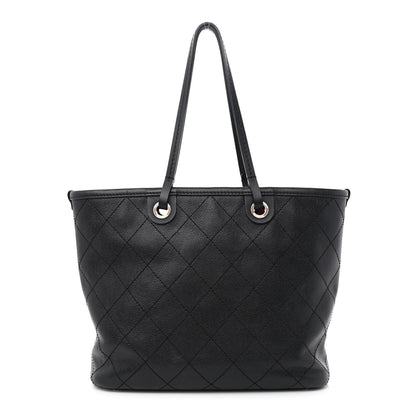 Chanel Grained Calfskin Shopping Fever Tote Black 3 of 14
