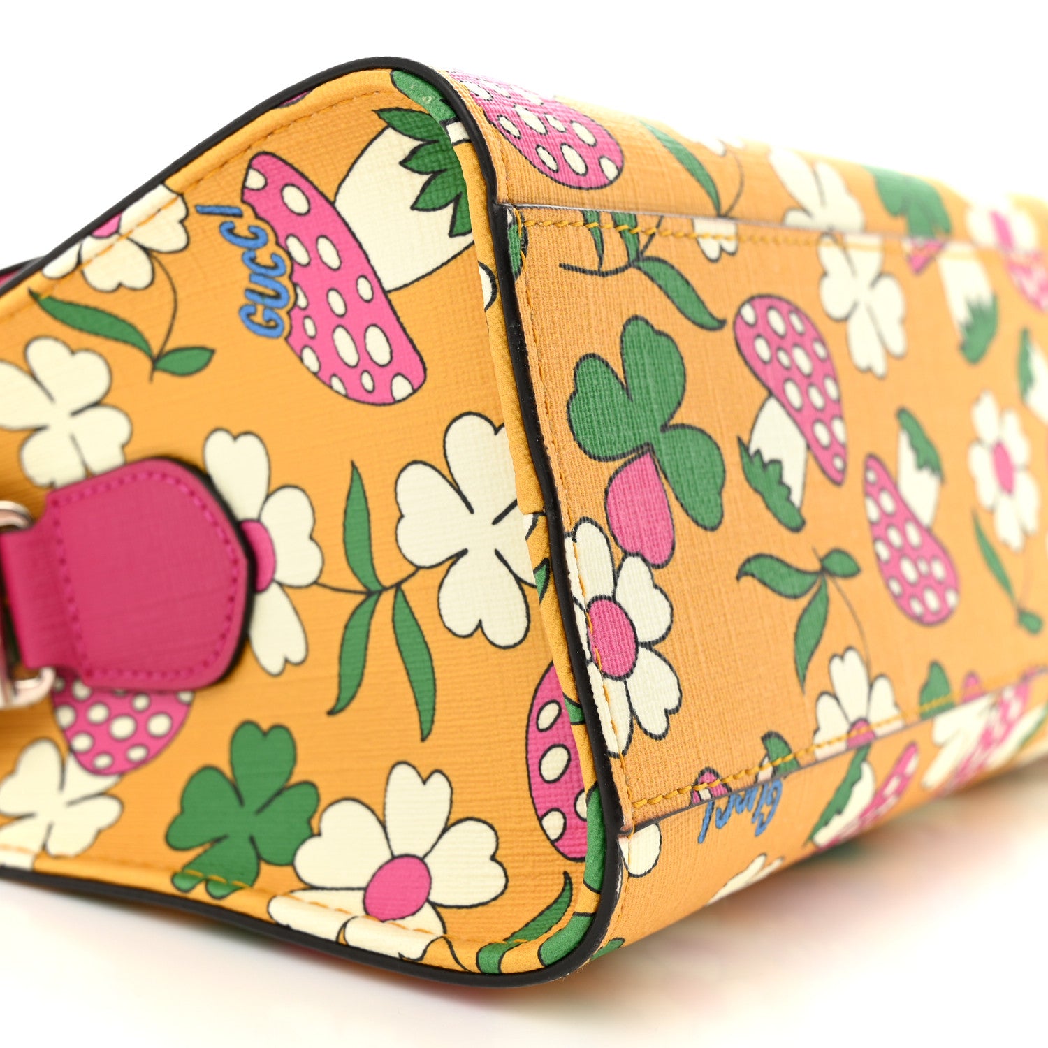 Gucci Canvas Childrens Flower Mushroom Print Shoulder Bag 10 of 11