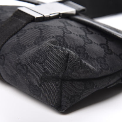 Gucci GG Monogram Web Buckle Belt Bag Black 6 of 9