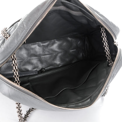 Chanel Aged Calfskin Quilted Large Reissue Camera Case Grey 5 of 7