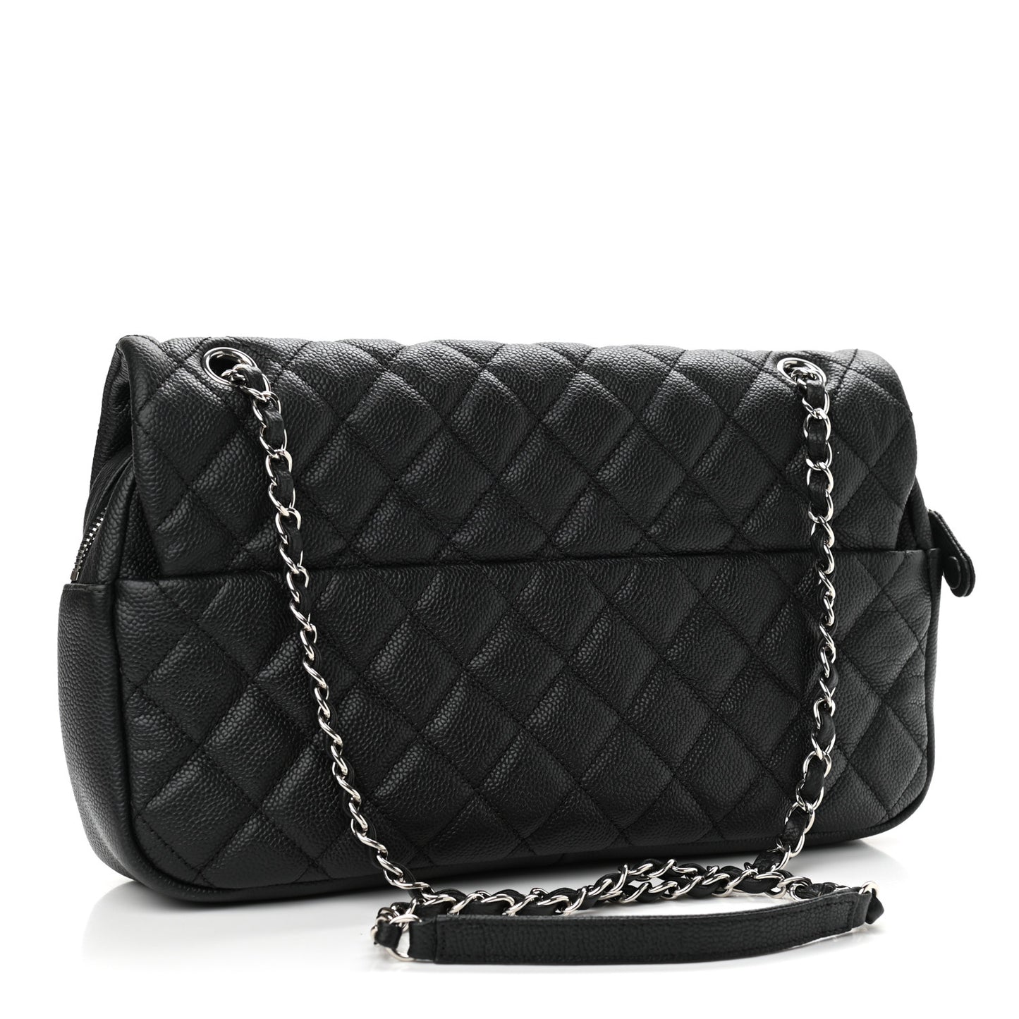 Caviar Quilted Jumbo Easy Flap Black