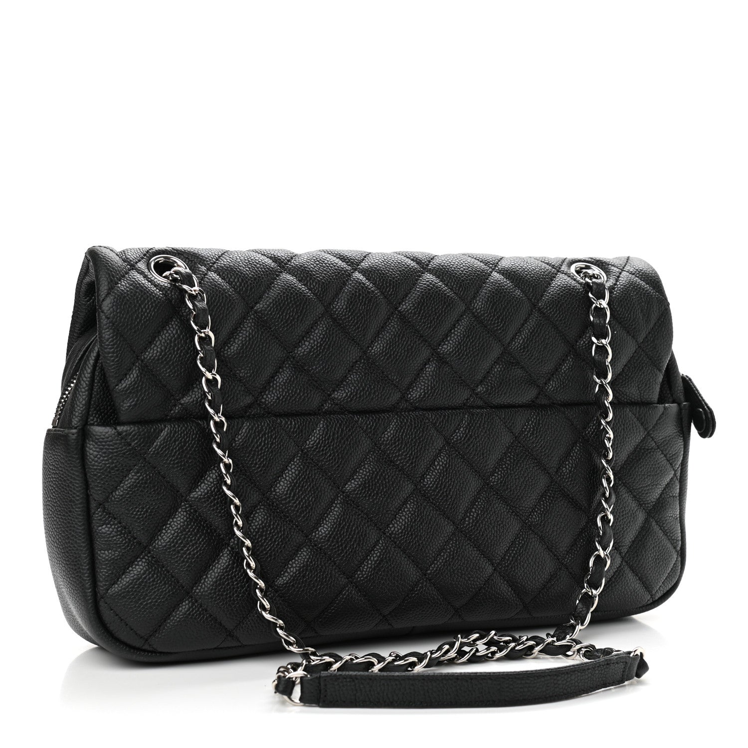 Chanel Caviar Quilted Jumbo Easy Flap Black 3 of 11