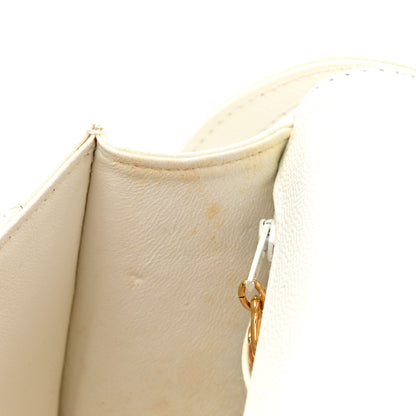 Chanel Caviar Diamond Stitched Square Flap Shoulder Bag White 13 of 15