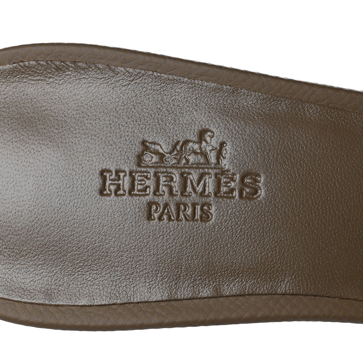 Hermes Epsom Oasis Sandals 37 Etoupe 8 of 9