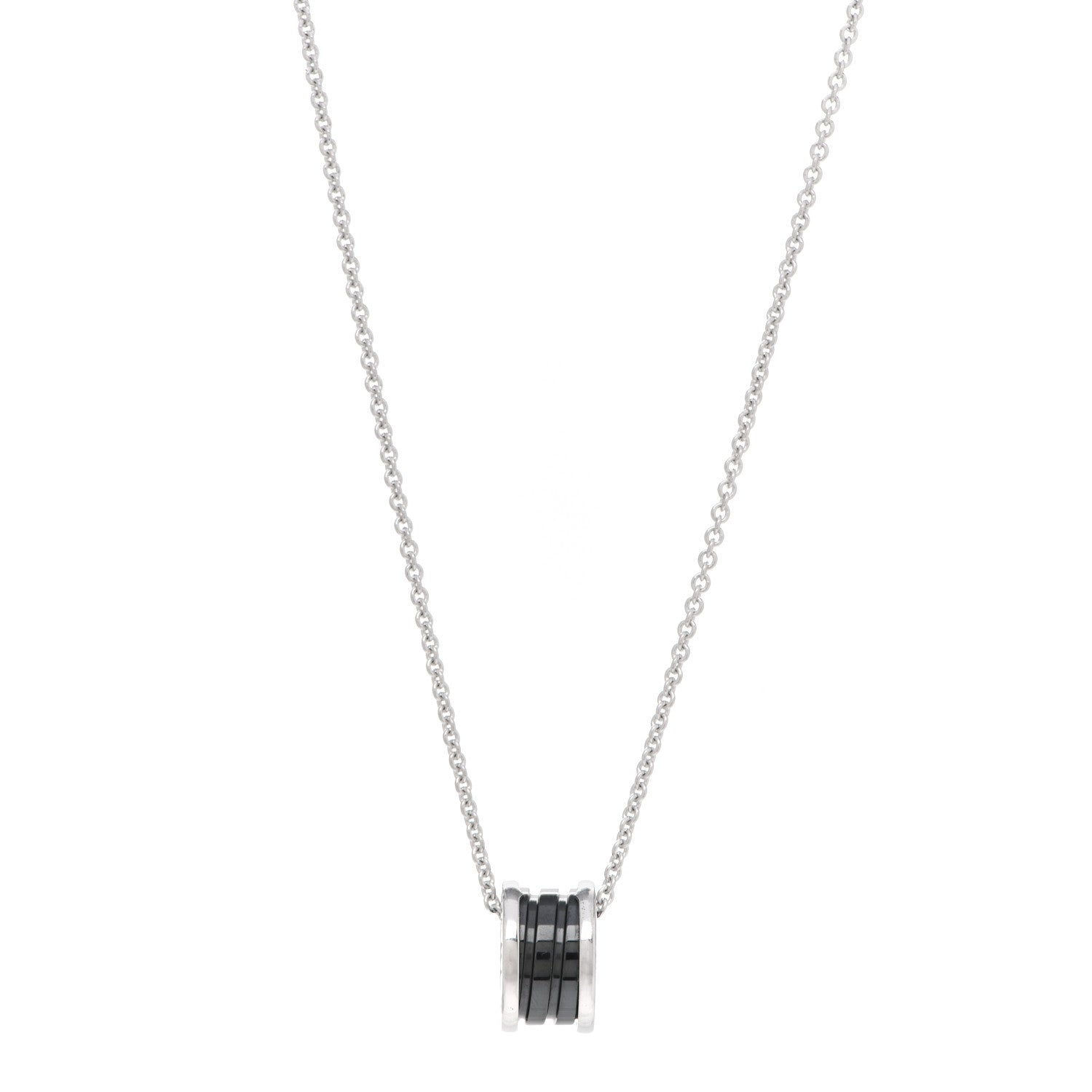 Bulgari Sterling Silver Ceramic Save The Children Pendant Necklace 1 of 7
