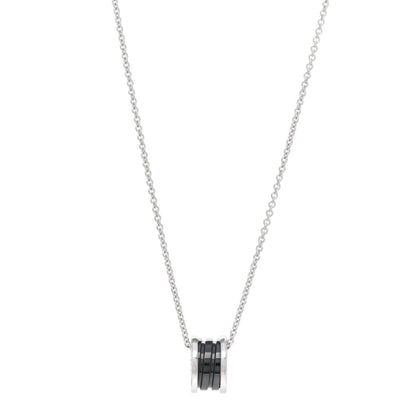 Bulgari Sterling Silver Ceramic Save The Children Pendant Necklace 1 of 7