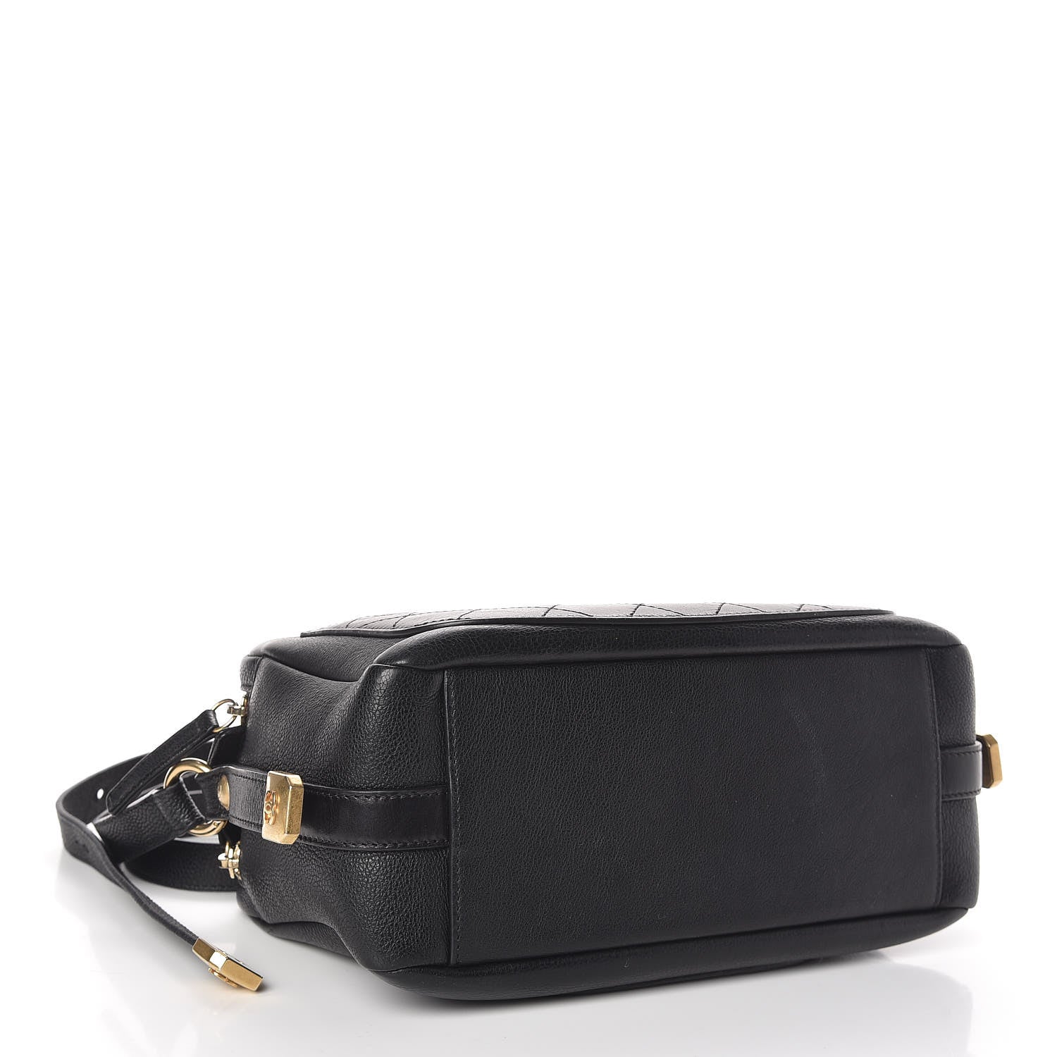Chanel Grained Calfskin Quilted Flat Camera Case Black 4 of 12