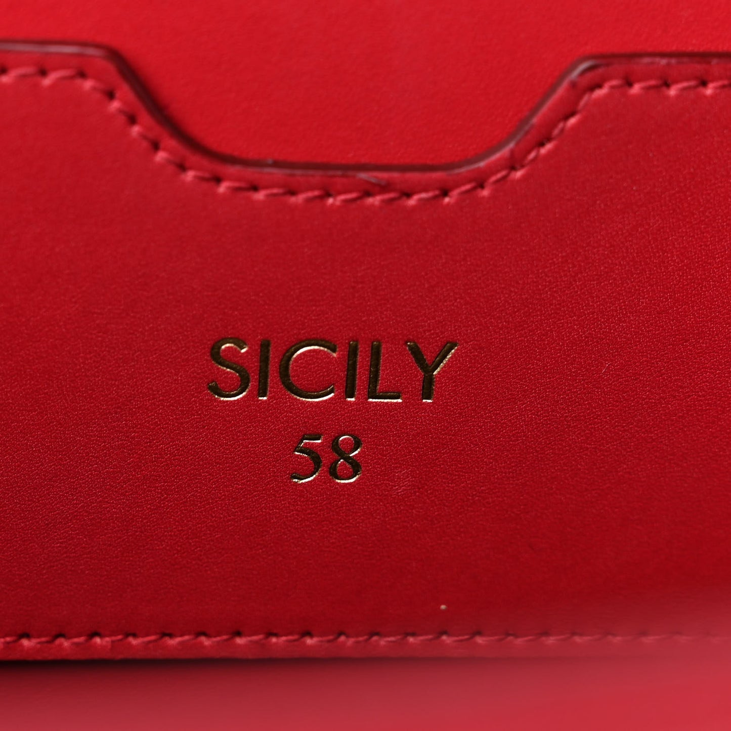Vitello Morbido Large Sicily 58 Bag Red