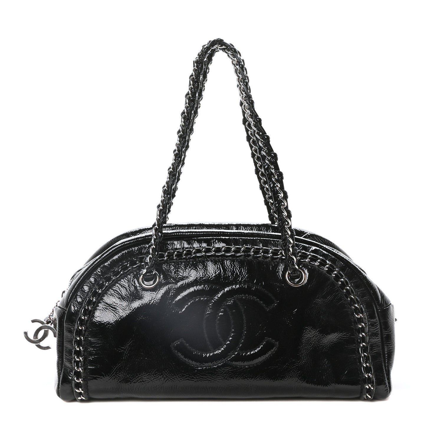 Patent Medium Luxe Ligne Bowler Black