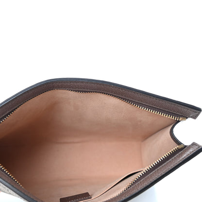 Gucci GG Supreme Monogram Web Ophidia Pouch Brown 4 of 4