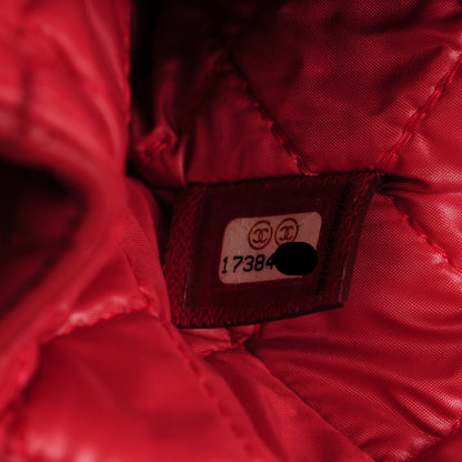 Chanel Lambskin Quilted Flap Cosmetic Case Red 7 of 7
