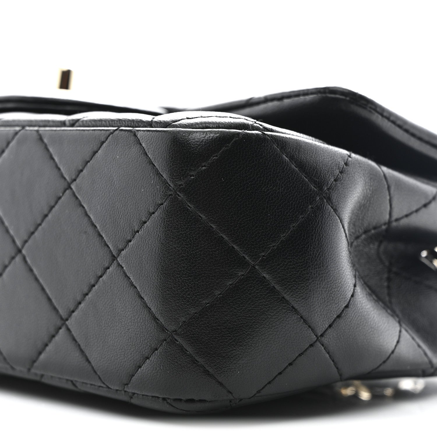 Chanel Lambskin Quilted Mini Rectangular Flap Black 10 of 11
