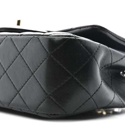 Chanel Lambskin Quilted Mini Rectangular Flap Black 10 of 11