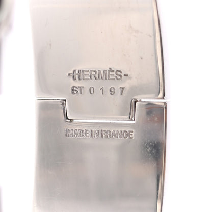 Hermes Enamel Wide Clic Clac H Bracelet GM Black 4 of 5