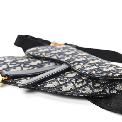 Christian Dior Oblique Saddle Belt Bag Blue 7 of 10