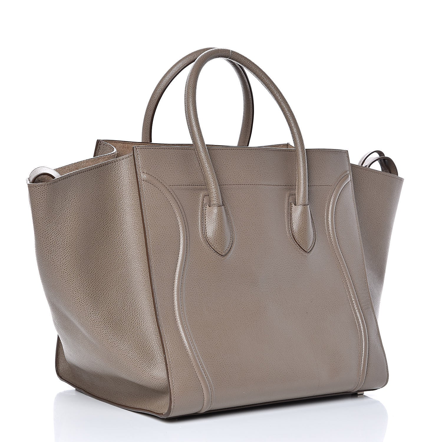 Celine Grained Calfskin Medium Phantom Luggage Taupe 3 of 16