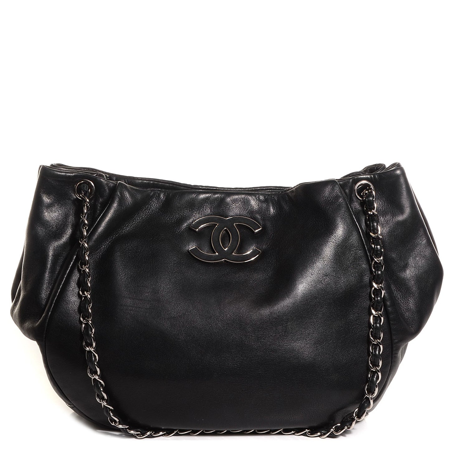 Lambskin Sensual Hobo Black