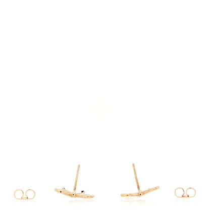 Tiffany 18K Yellow Gold Bow Earrings 3 of 4