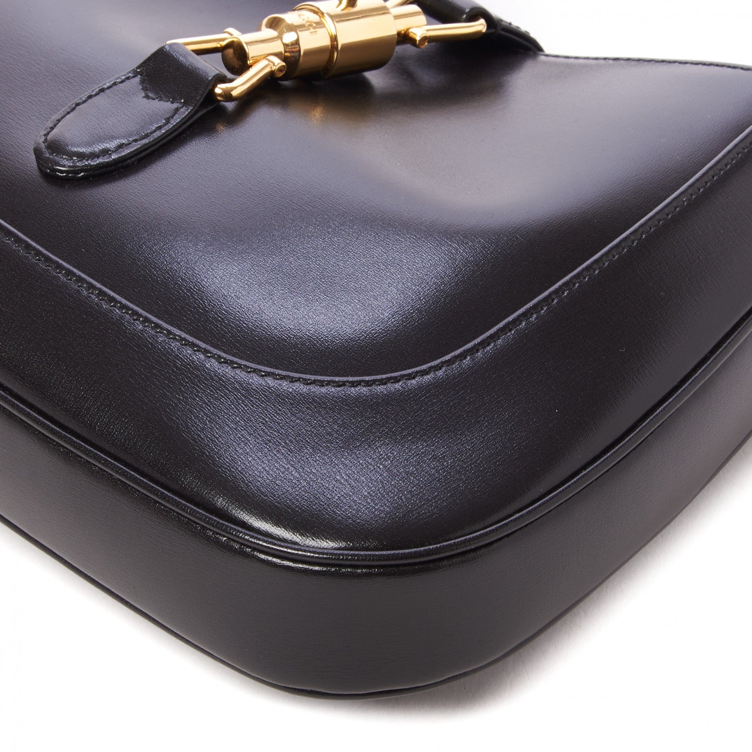 Gucci Boarded Dyana Lux Calfskin Small Jackie 1961 Hobo Black 6 of 10