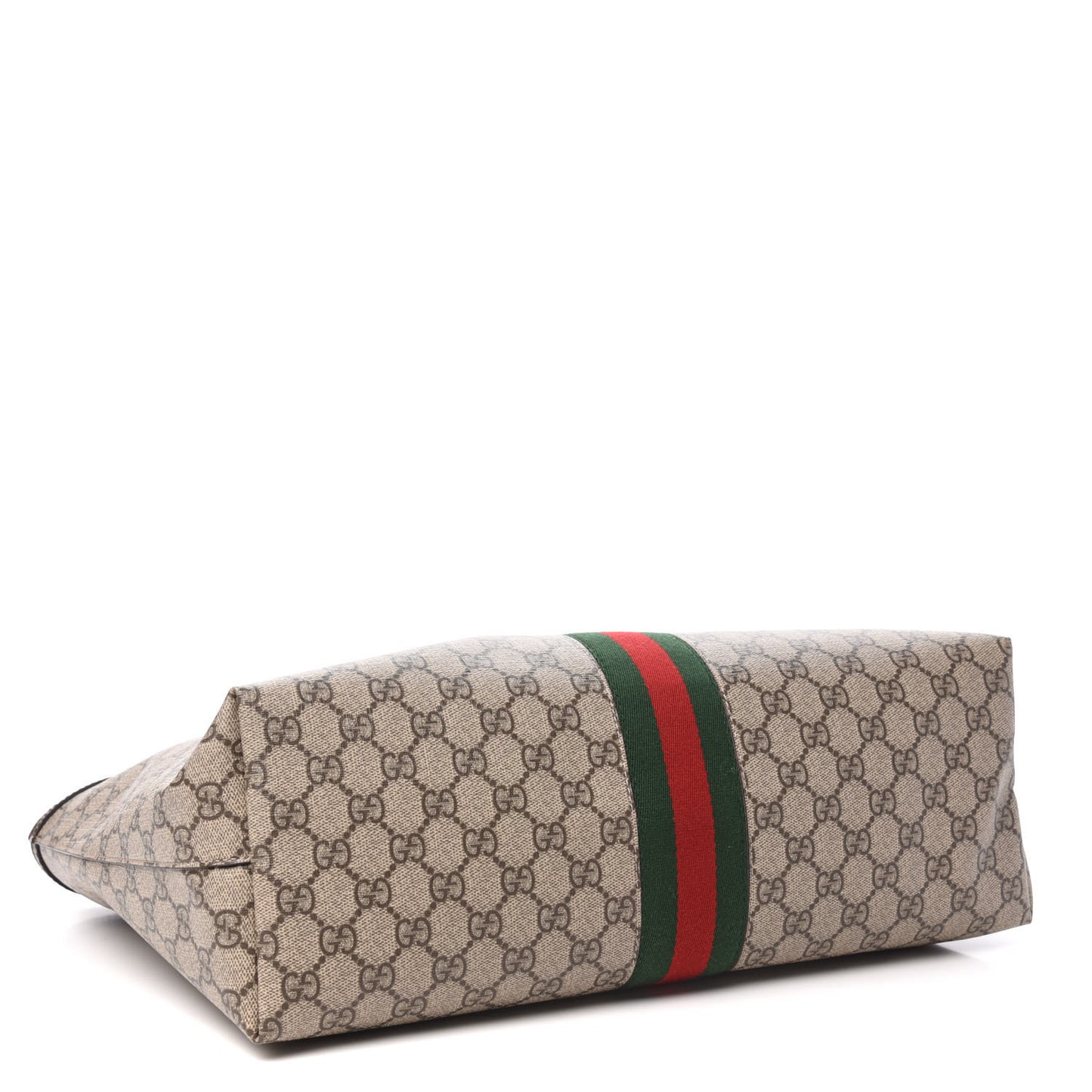 GG Supreme Monogram Medium Ophidia Shopping Tote Brown