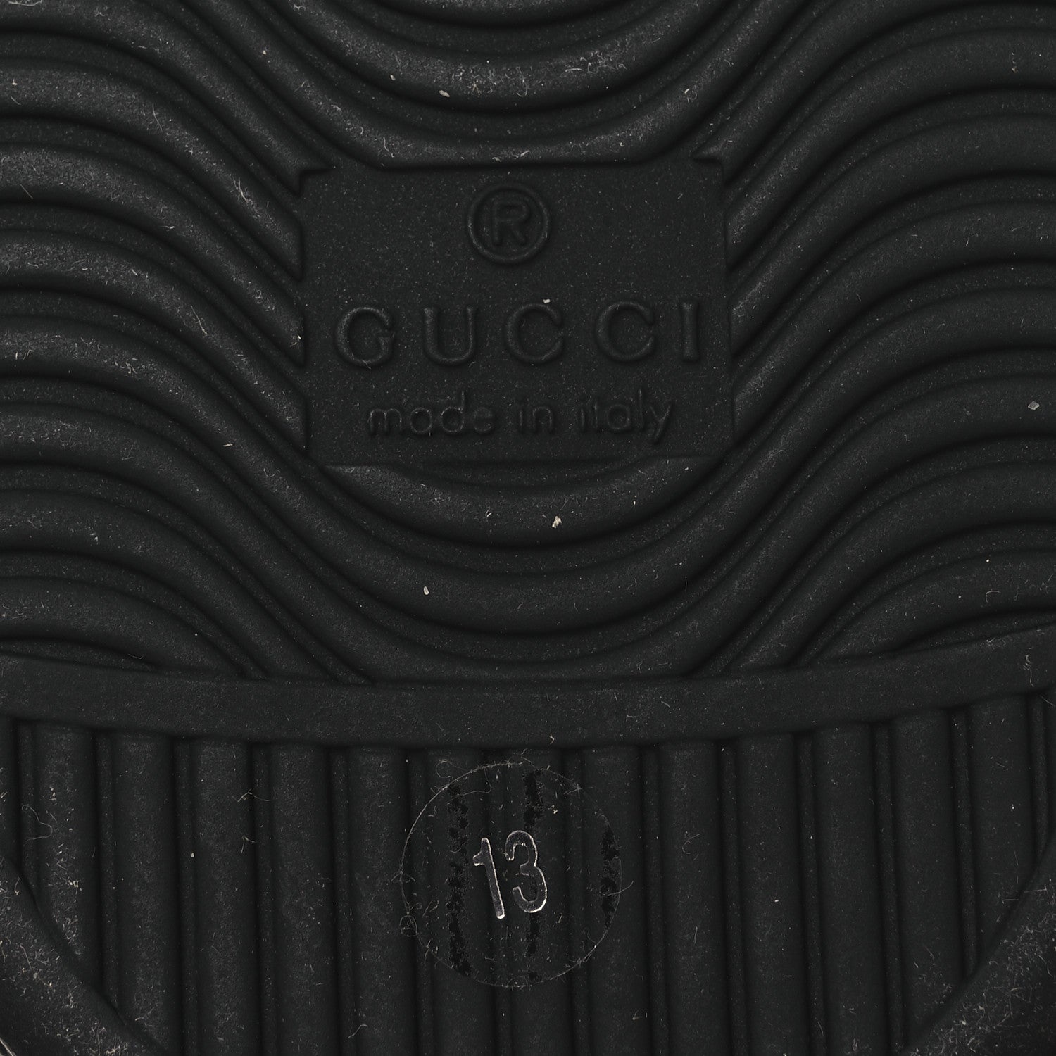 Gucci Calfskin GG Tennis Embossed Mens Ace Sneakers 13 Black 8 of 10