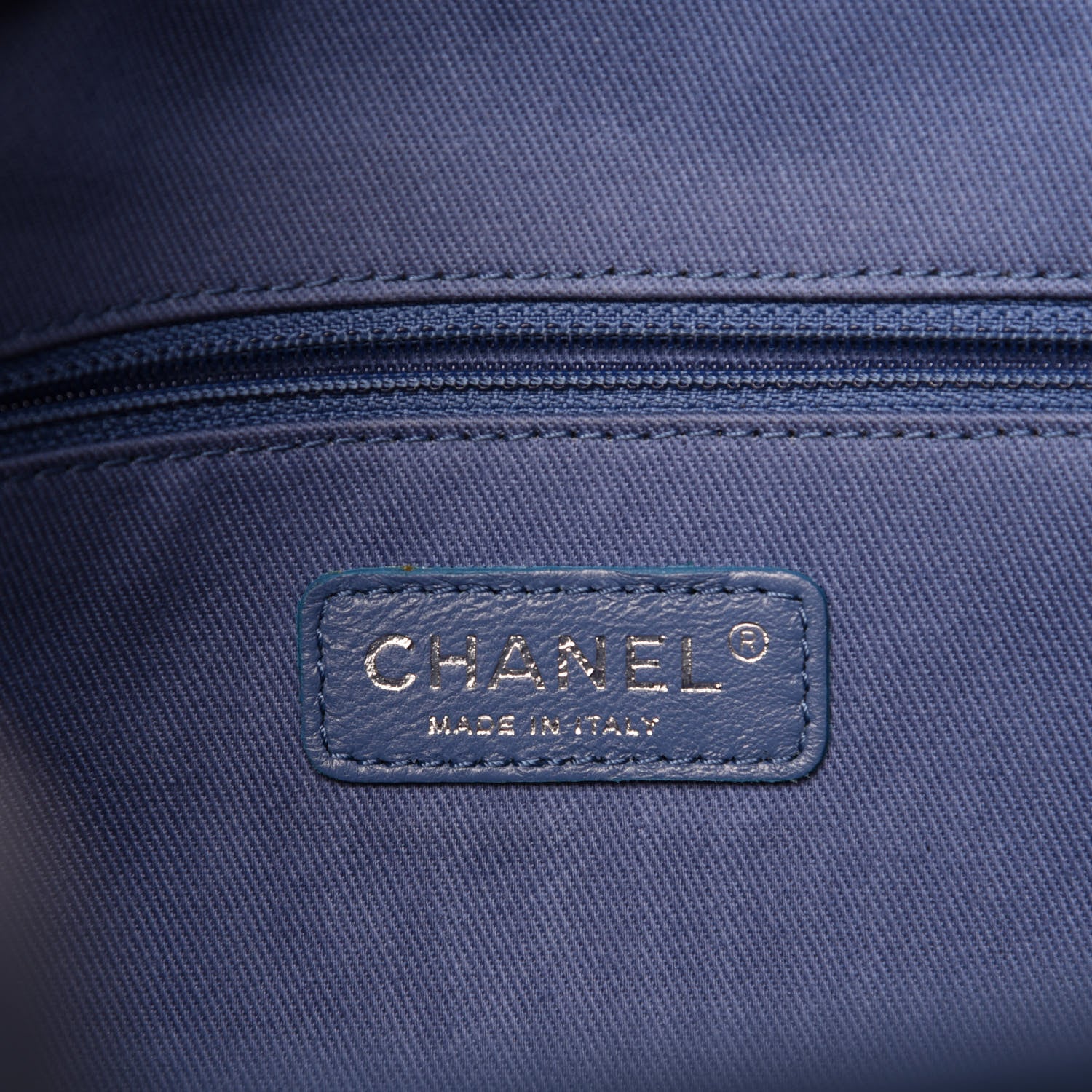 Chanel Denim Deauville Bowling Bag Blue 8 of 11