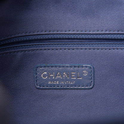 Chanel Denim Deauville Bowling Bag Blue 8 of 11