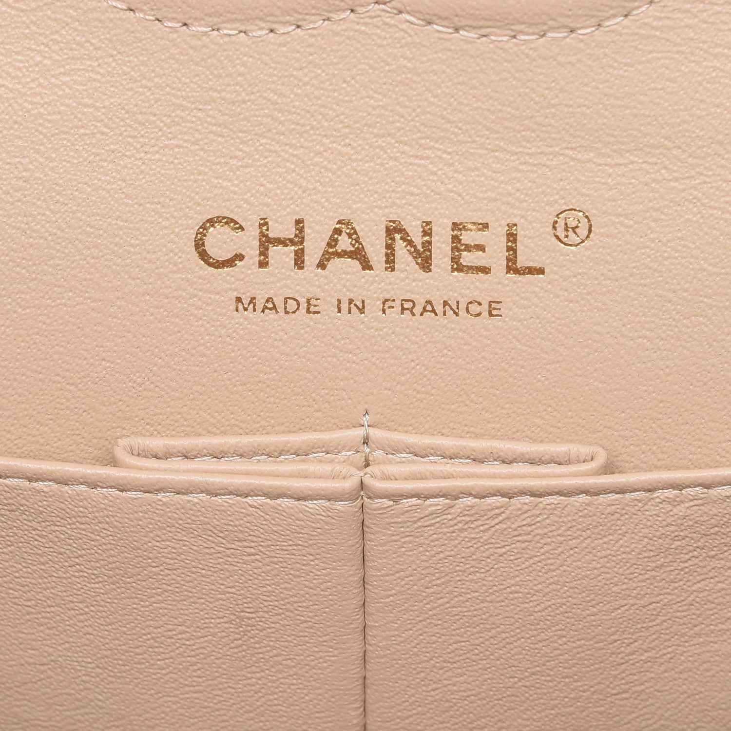 Chanel Caviar Quilted Medium Double Flap Beige Clair 7 of 10
