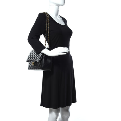 Chanel Caviar Quilted Jumbo Double Flap Black 2 of 15