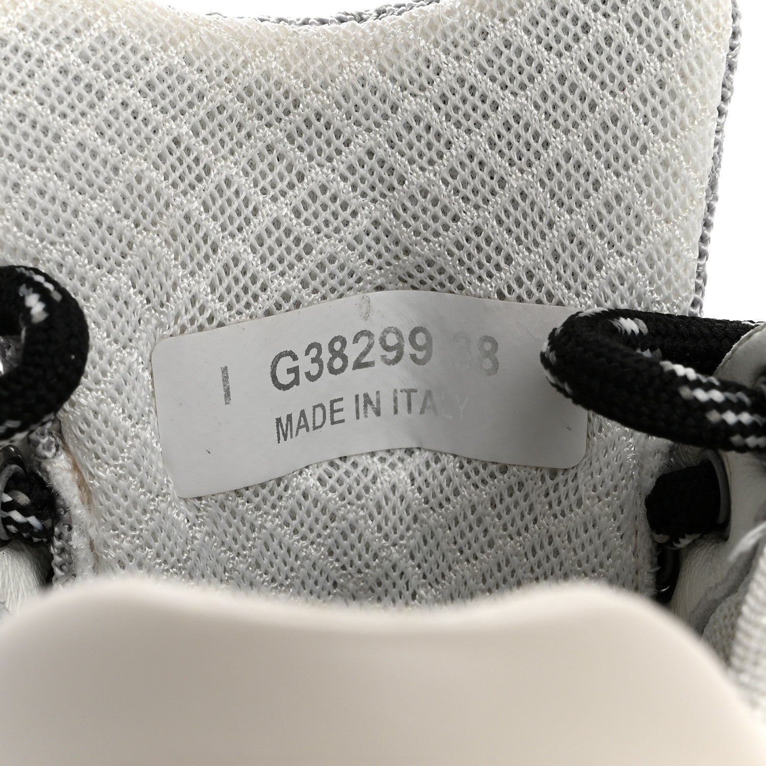 Chanel Mesh Suede Calfskin Grained Calfskin Womens CC Sneakers 38 Grey White 8 of 12