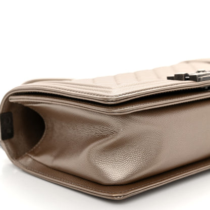 Chanel Metallic Caviar Quilted Medium Boy Flap Copper 9 of 11
