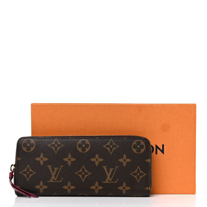 Louis Vuitton Monogram Clemence Wallet Fuchsia 10 of 10