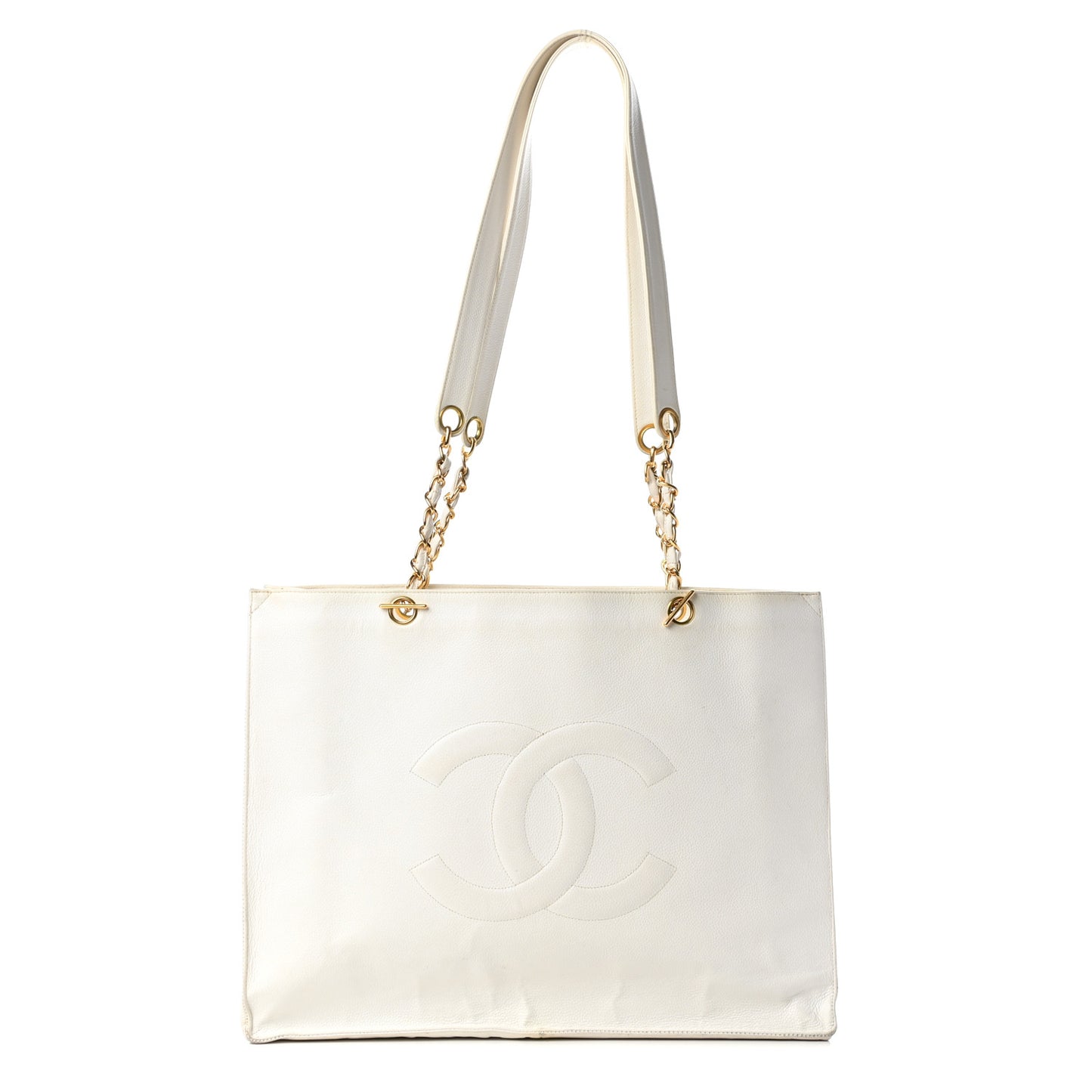Caviar CC Timeless Tote White