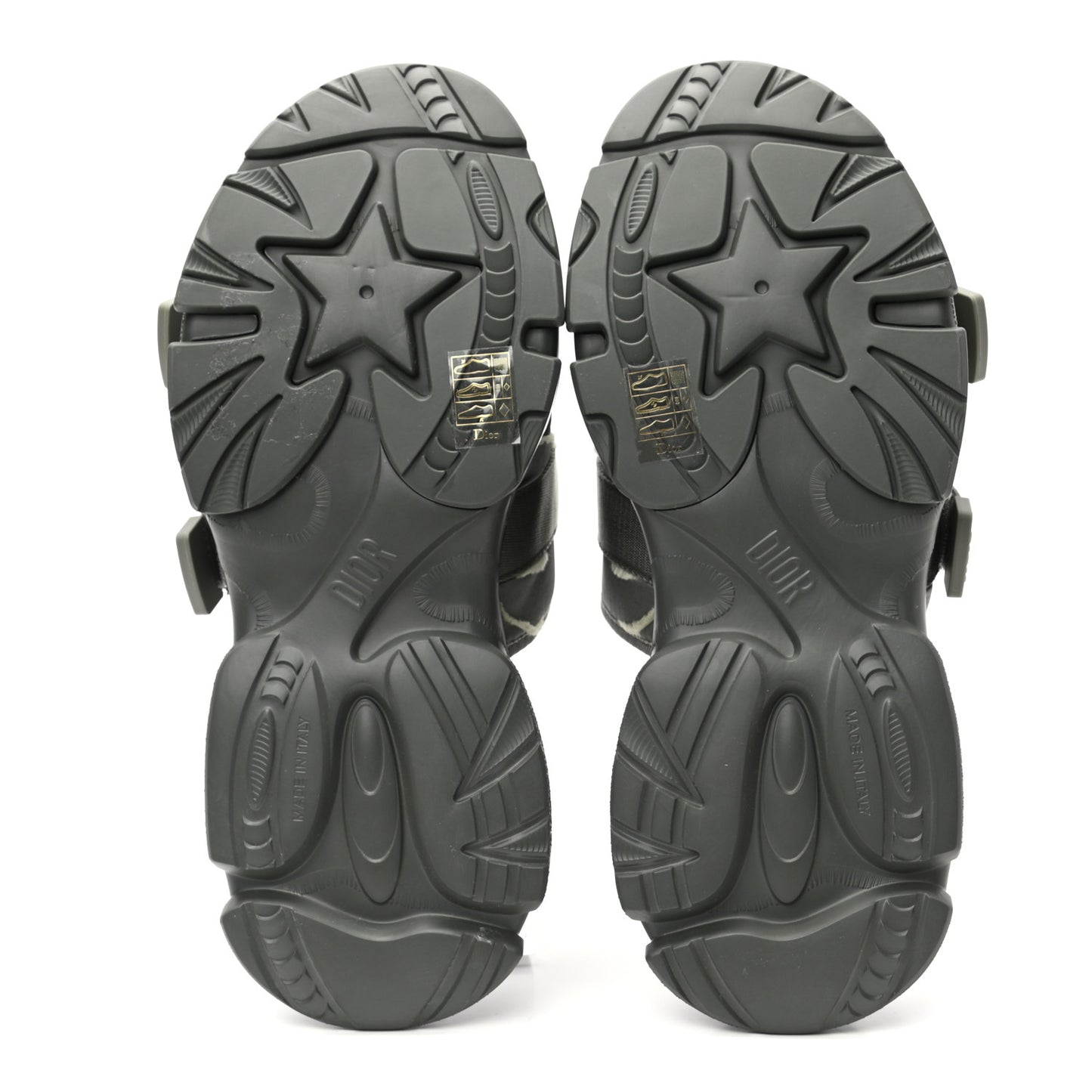 Technical Fabric D-Wander Slide Sandals 41 Kaki