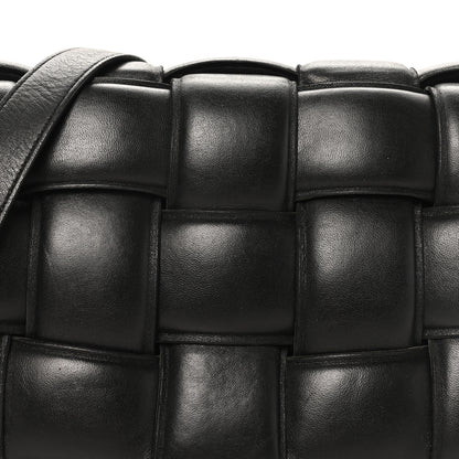 Bottega Veneta Paper Calfskin Maxi Intreccio Padded Cassette Crossbody Bag Black 7 of 10