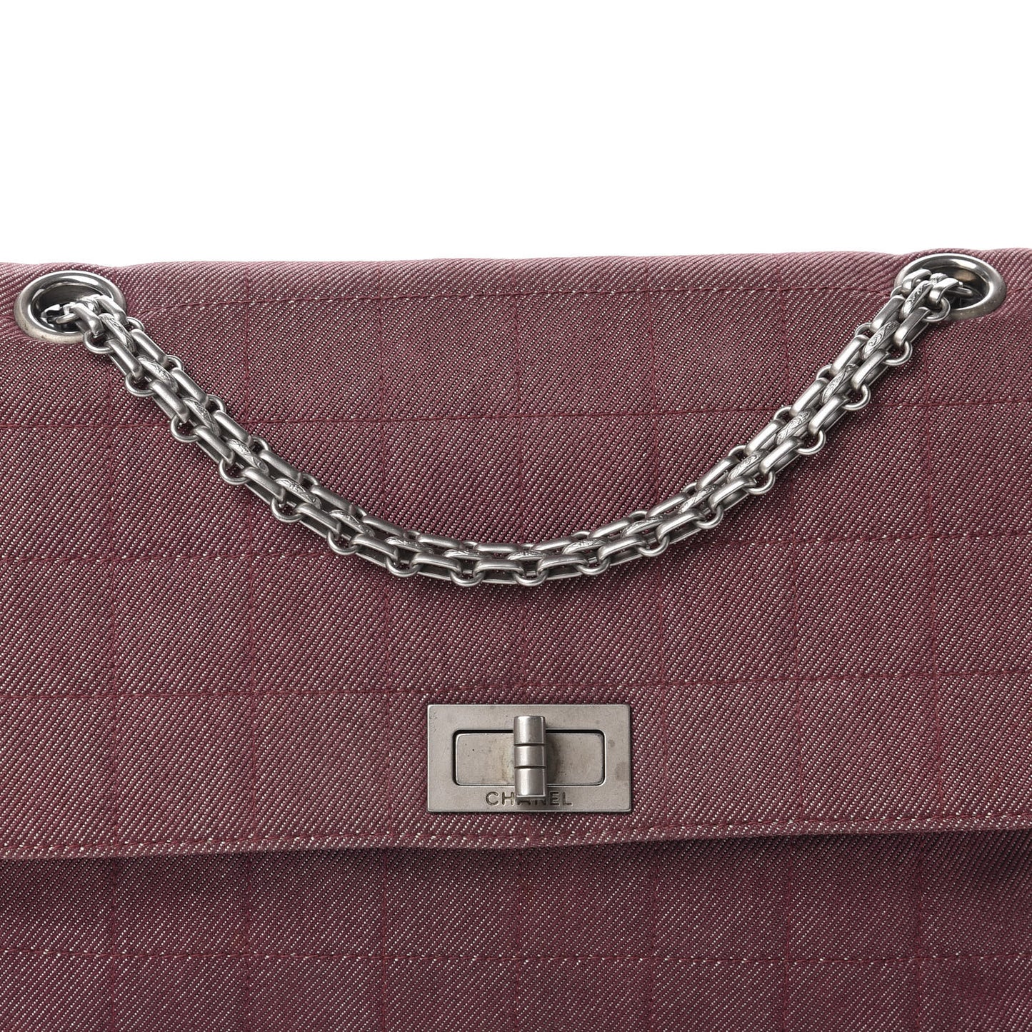 Canvas Chocolate Bar Reissue Single Flap Dark Red