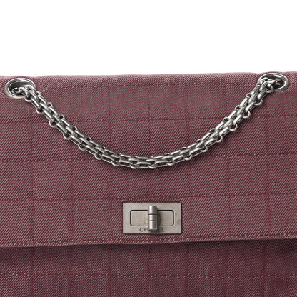 Chanel Canvas Chocolate Bar Reissue Single Flap Dark Red 15 of 15