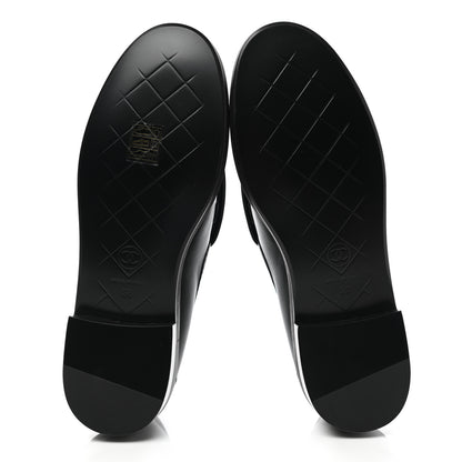 Chanel Lambskin Quilted CC Turnlock Loafers 38 Black 5 of 8