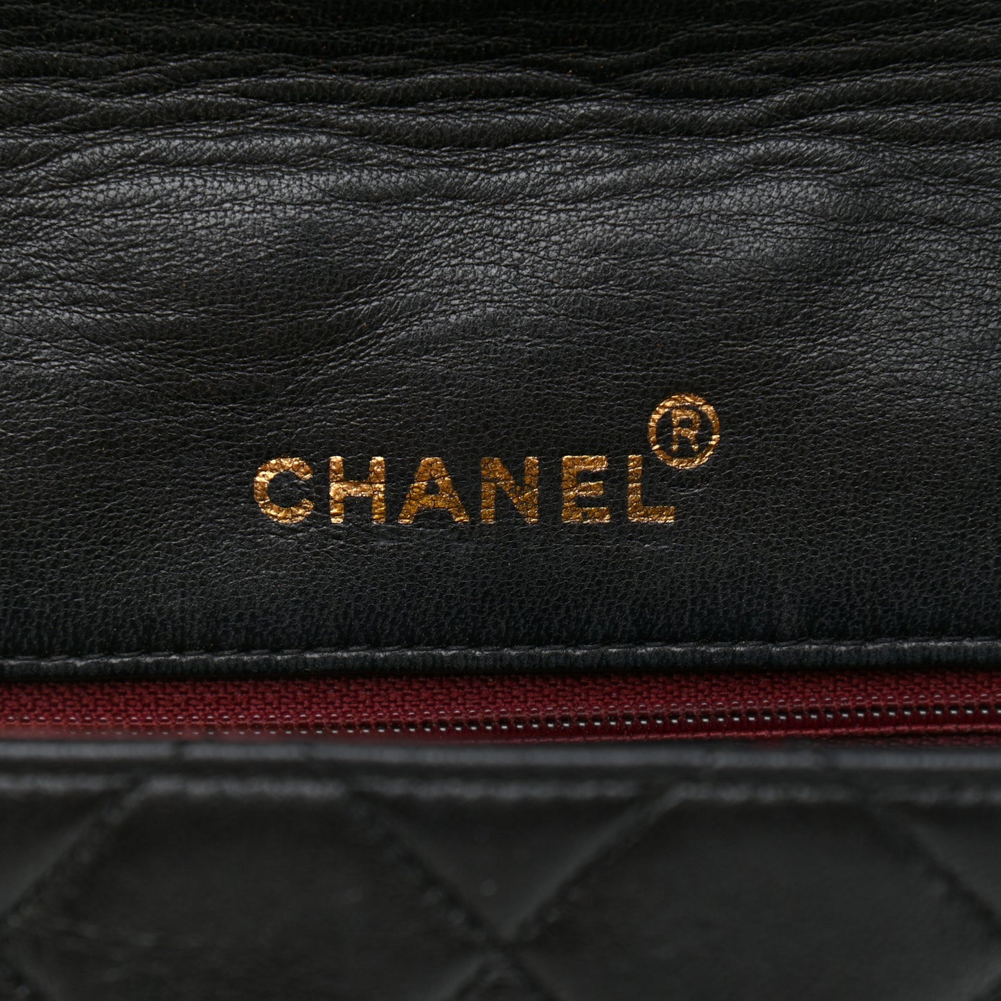 Lambskin Quilted Medium Single Flap Black