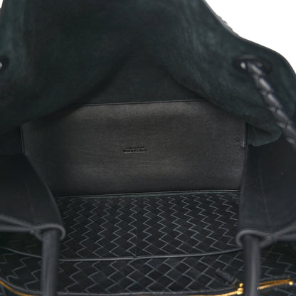 Bottega Veneta Silky Calfskin Large Andiamo Shoulder Bag Black 5 of 9
