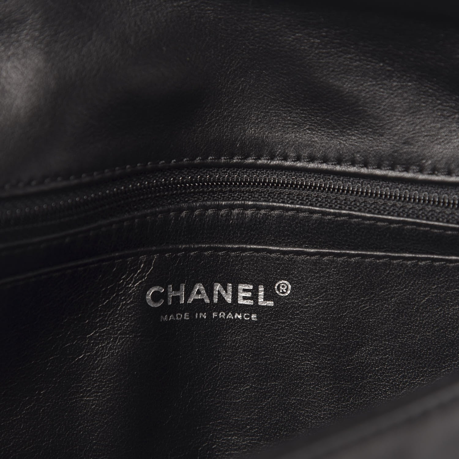 Chanel Calfskin Diagonal Ligne Medium Flap Black 6 of 12