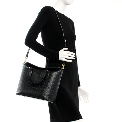 Gucci Guccissima Medium Signature Top Handle Bag Black 2 of 8