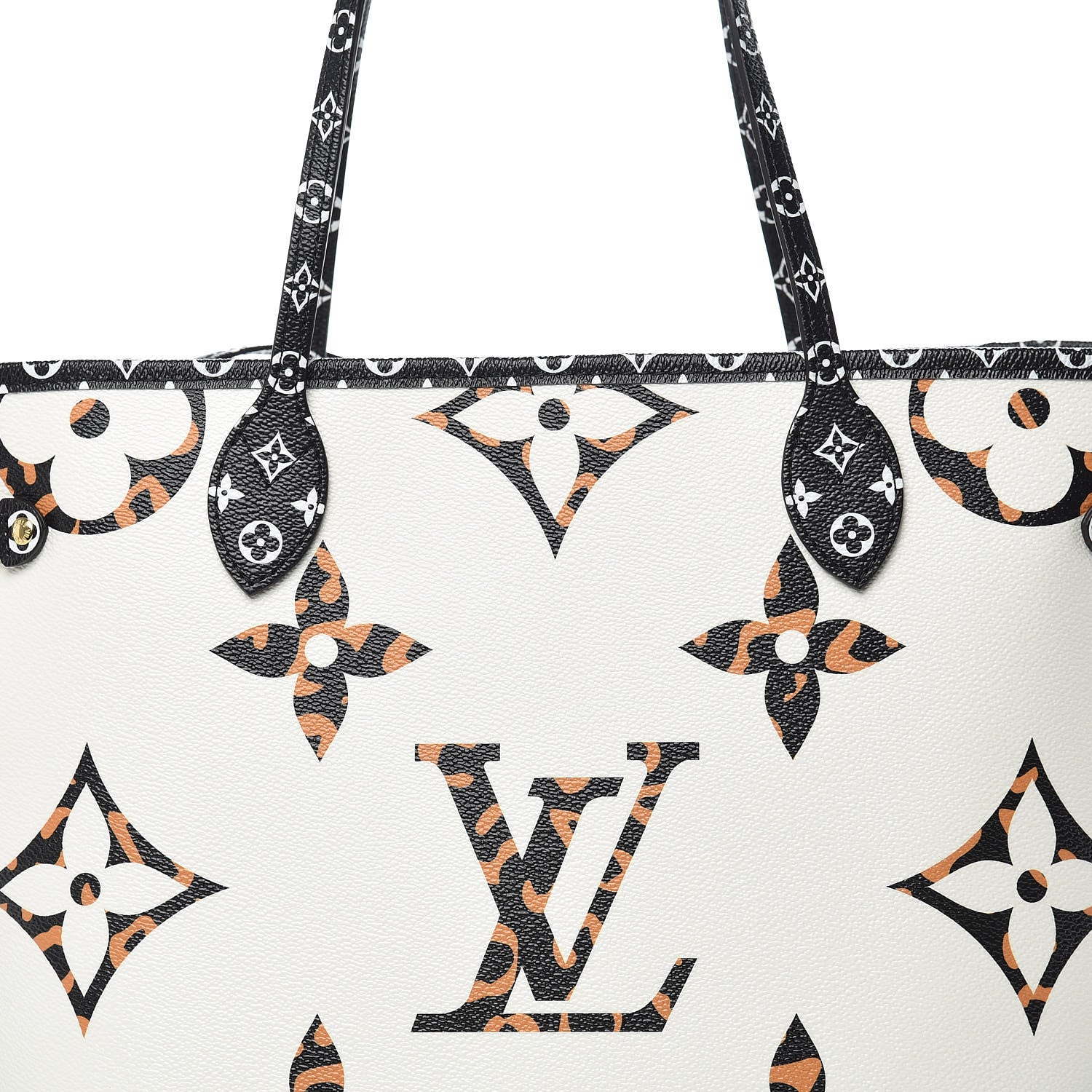 Louis Vuitton Monogram Giant Jungle Neverfull MM Ivory 12 of 13