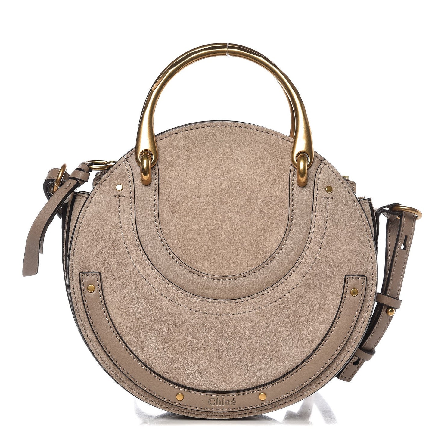 Calfskin Suede Small Pixie Bag Motty Grey
