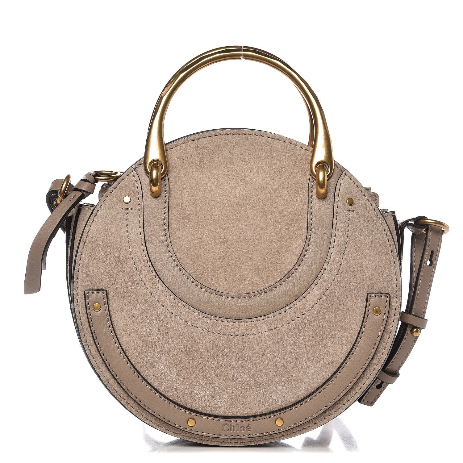 Chloe Calfskin Suede Small Pixie Bag Motty Grey 1 of 8