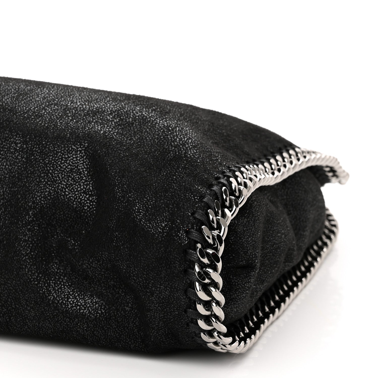 Stella McCartney Shaggy Deer Falabella Fold Over Tote Black 9 of 9