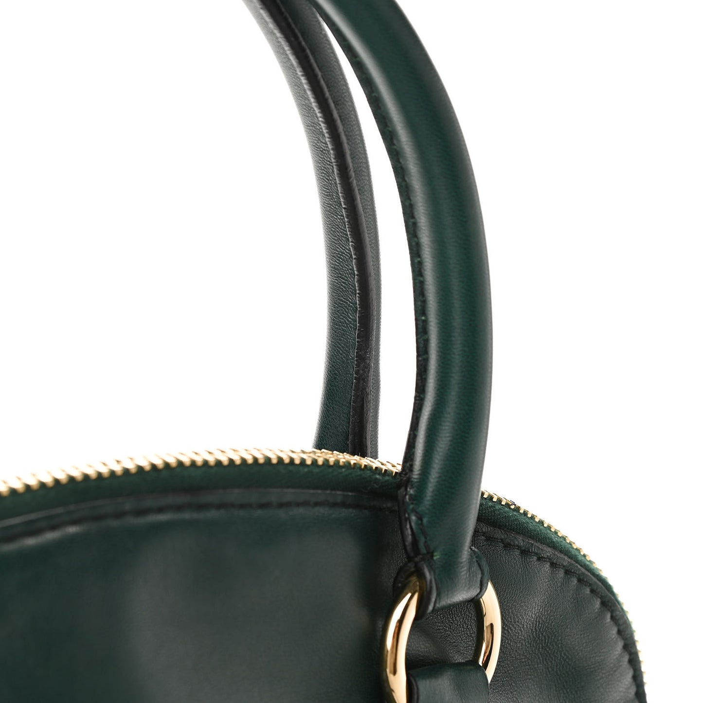 Nappa Pleated Petale Tote Green