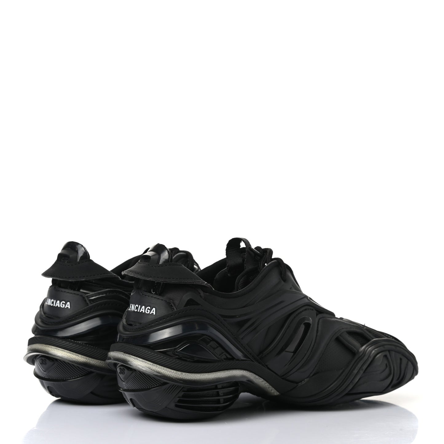 Rubber Mesh Womens Tyrex Sneakers 38 Black
